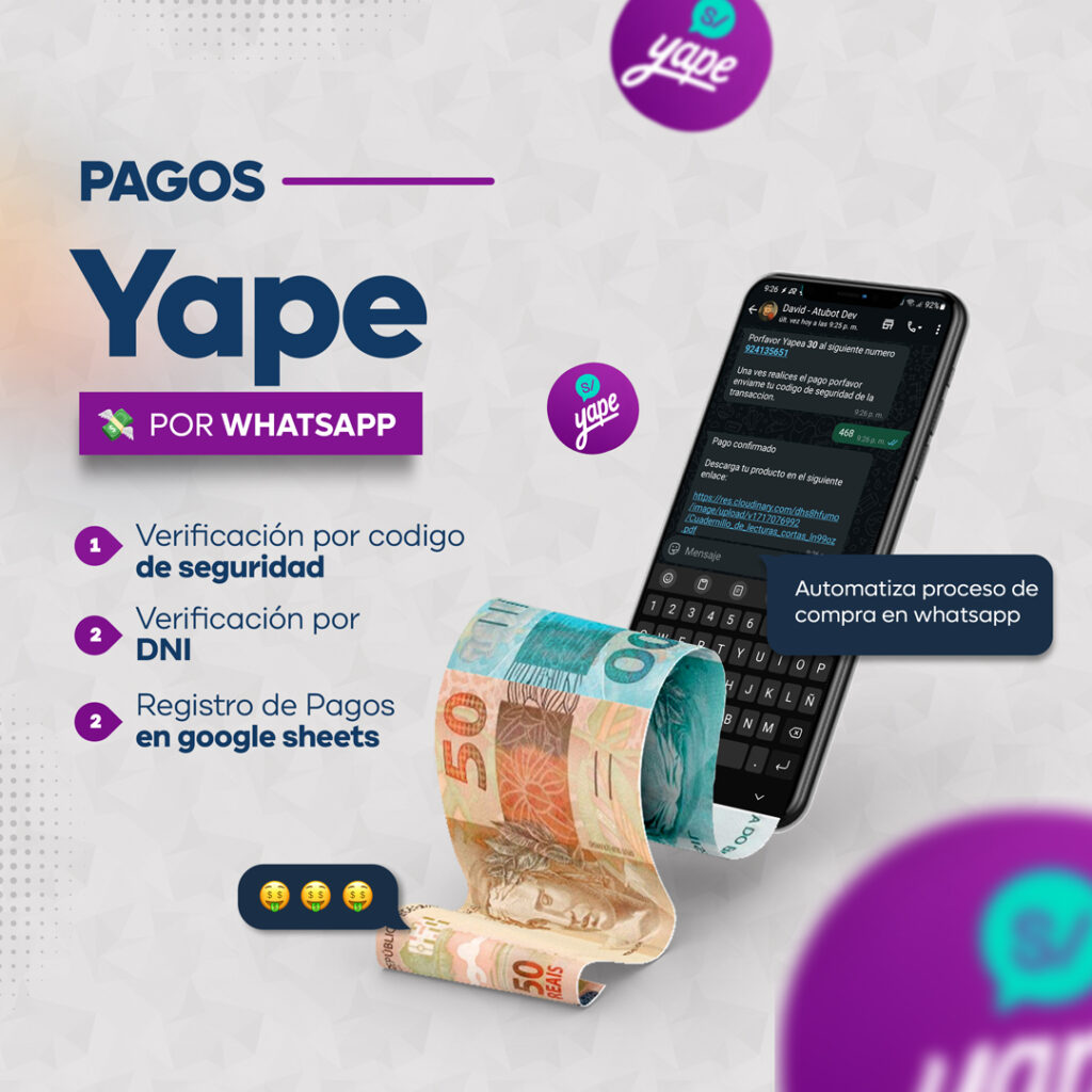 Pagos Yape por WhatsApp